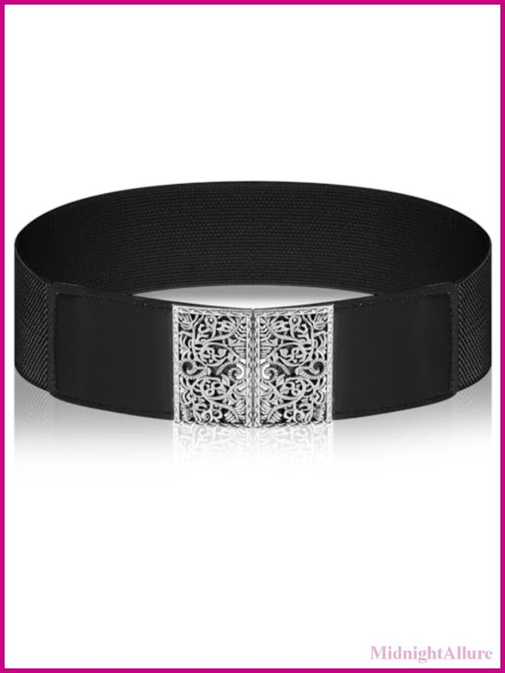 Women's Adjustable Elastic Belt Wide Stretchy Waist Belt for Pants